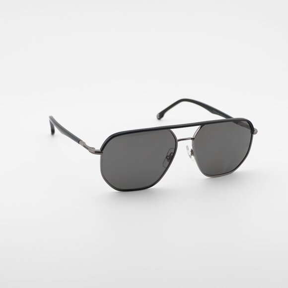CARRERA 304/S 0KJ1 M9 Sunglasses Ruthenium Aviator Frame Grey Polarized Lenses
